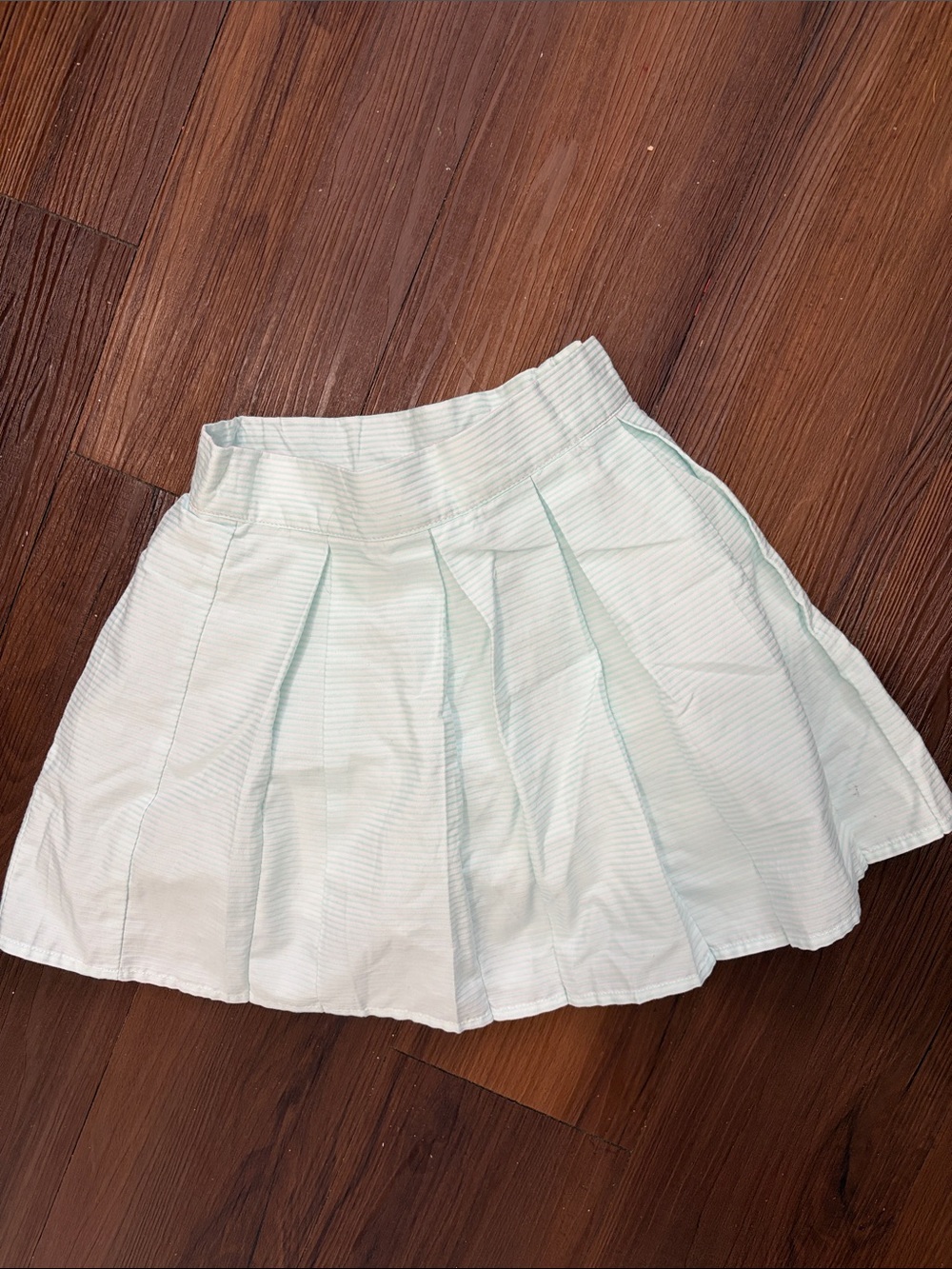 Girls  Light Mint Pleated Skirt